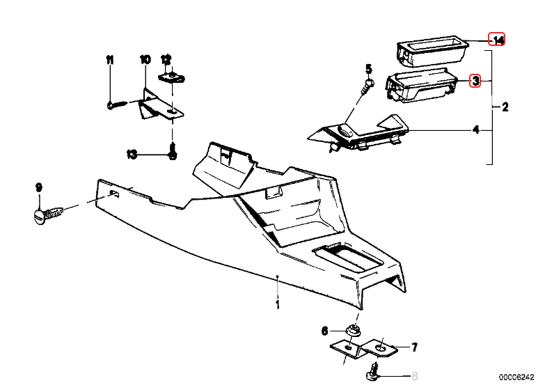 BMW E30 3-Series Front Ash Tray Delete Gauge Pod