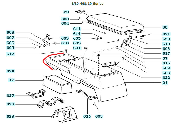 Toyota FJ60 Series Land Cruiser Cup Holder