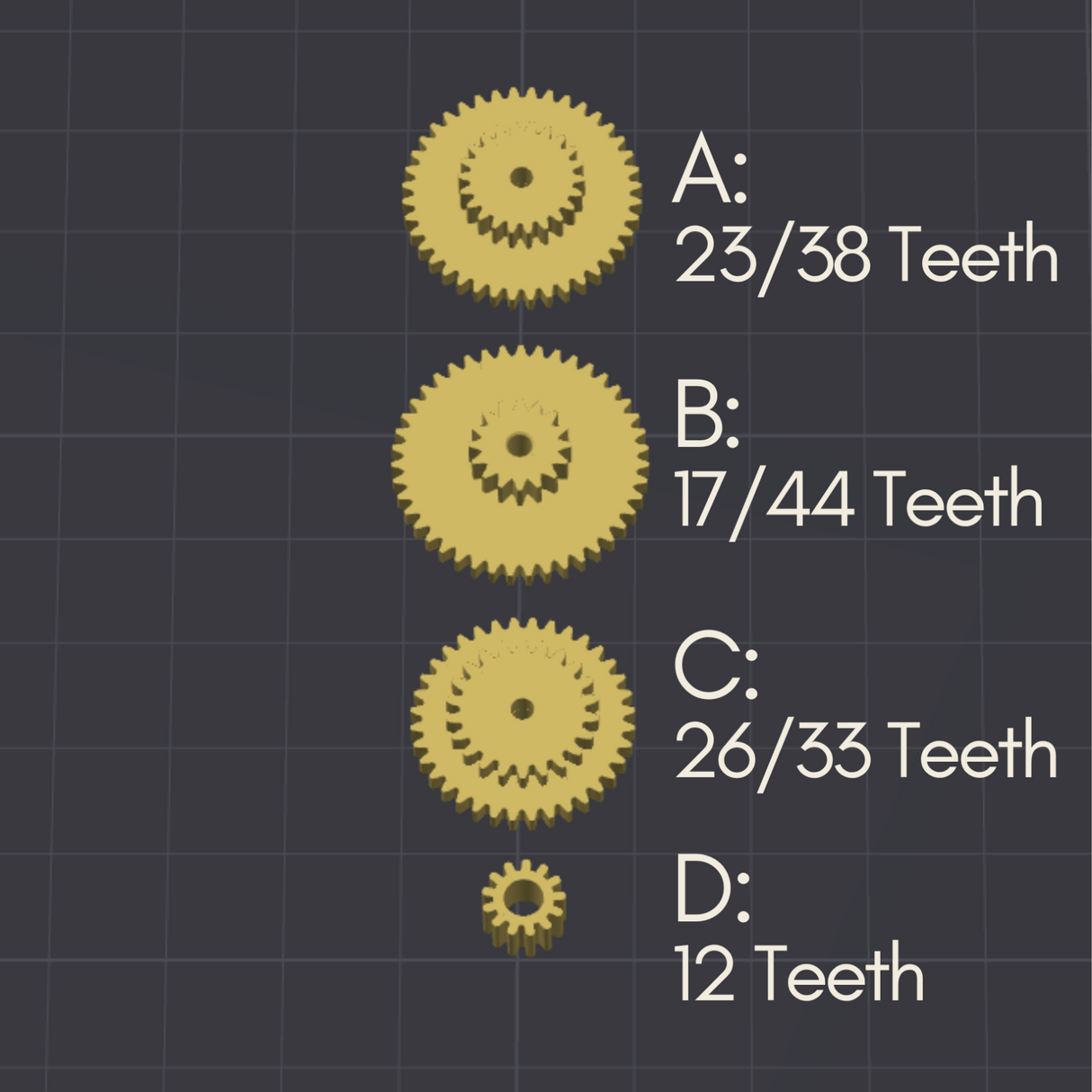 BMW E30 & E34 Motometer Odometer Gear Kit - US MPH