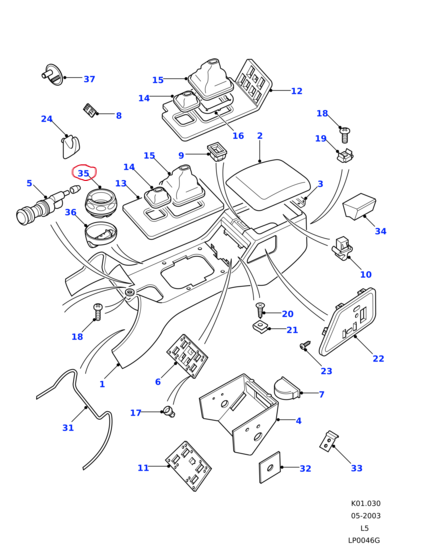 Land Rover Discovery 2 Cup Holder Inserts - Set of 2