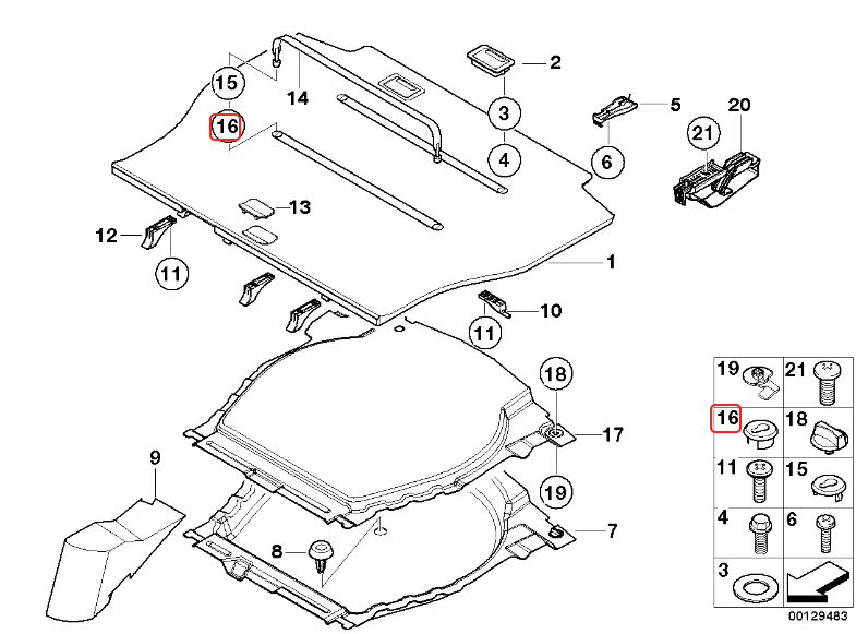 BMW E46 & E39 Touring Lower Retaining Strap Mount - Set of 4