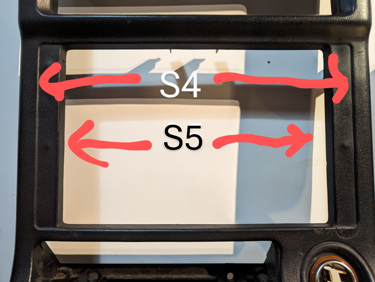 Mazda RX7 FC Double Din Head Unit Bezel - S5