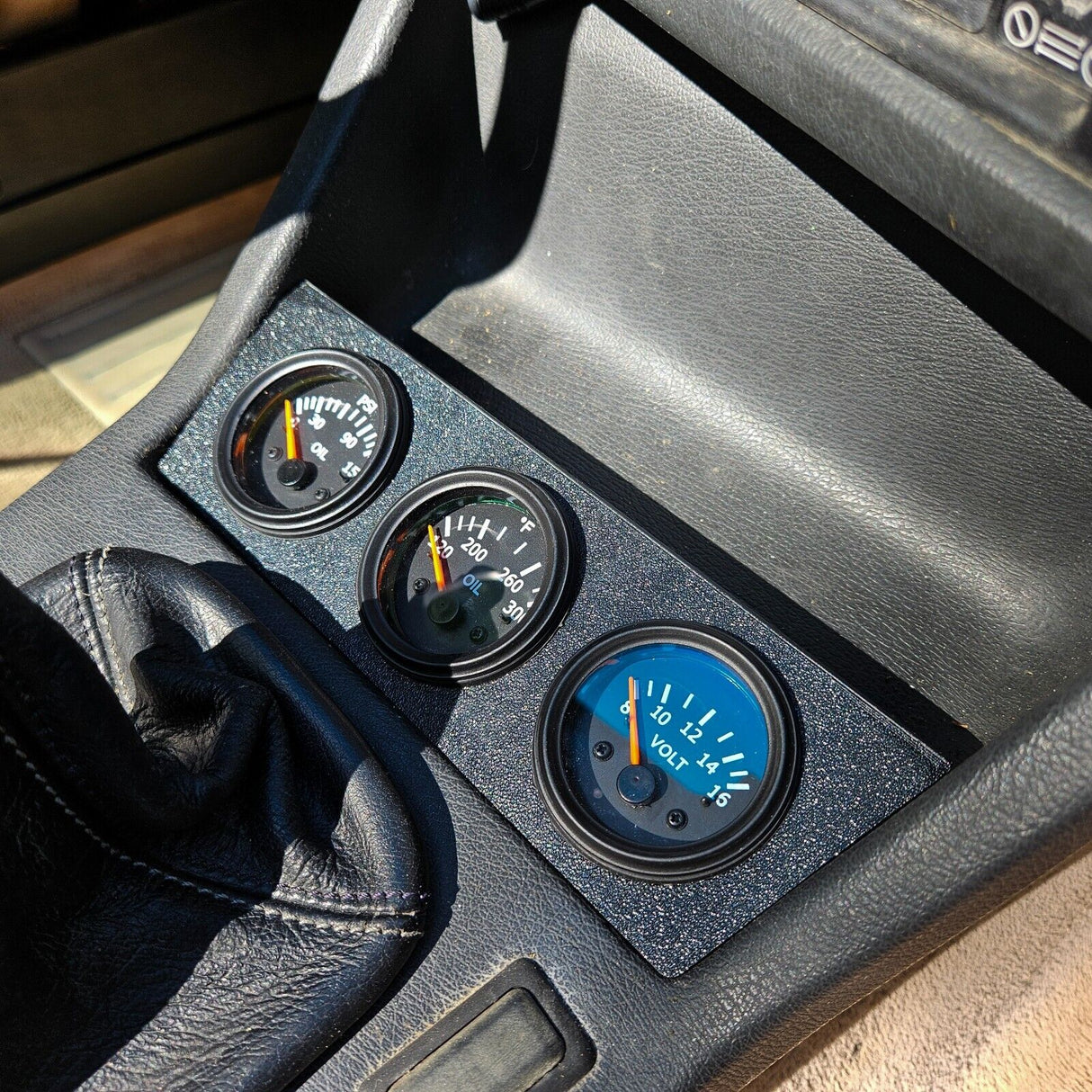 BMW E30 3-Series Front Ash Tray Delete Gauge Pod