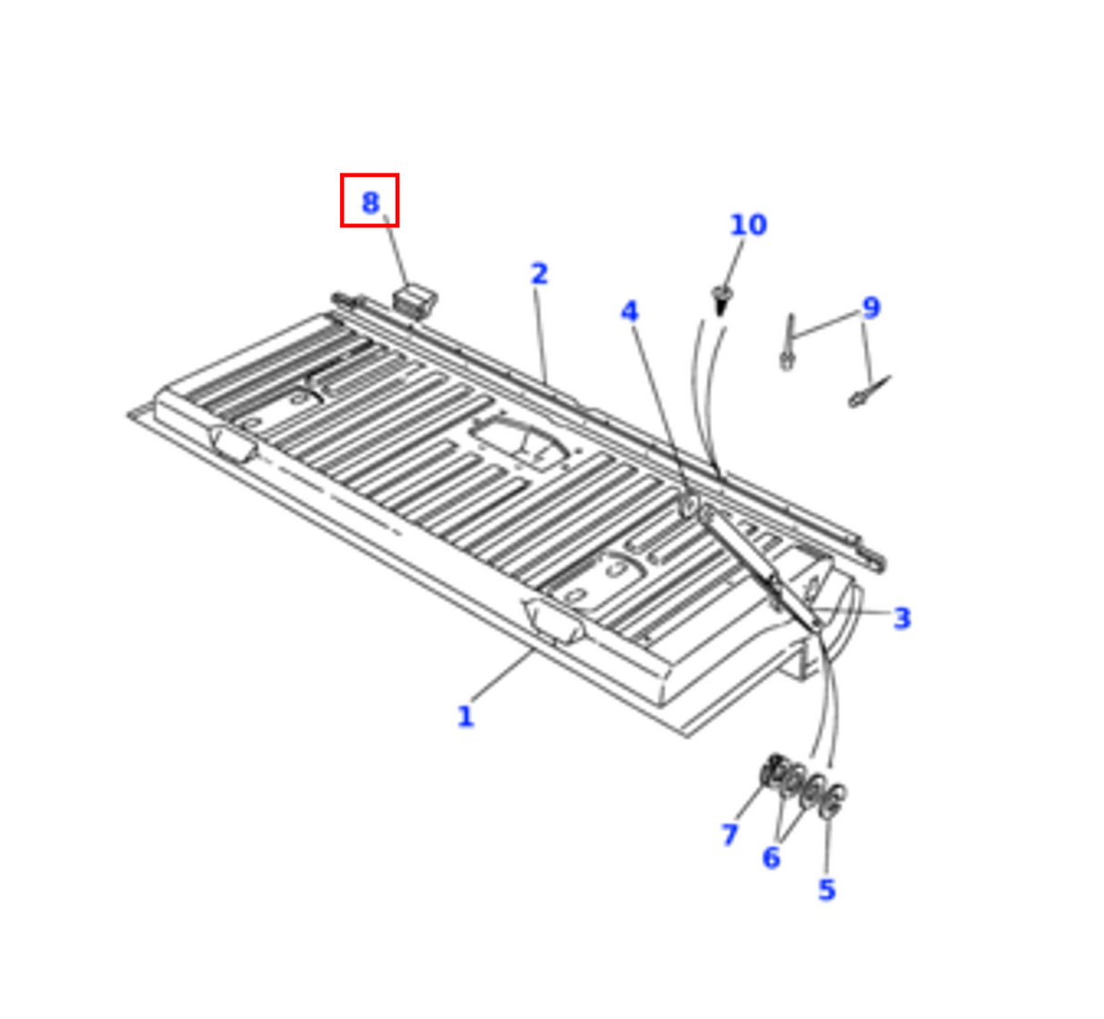 Range Rover Classic Tailgate Tab-Lock Kit