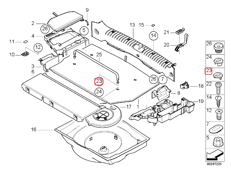 BMW E46 & E39 Touring Upper Retaining Strap Mount - Set of 4
