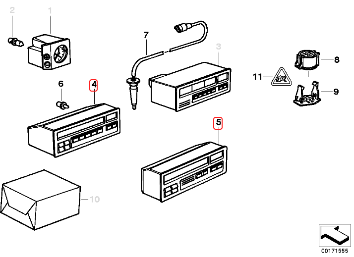 BMW E36 3-Series Triple Gauge Faceplate - 52mm