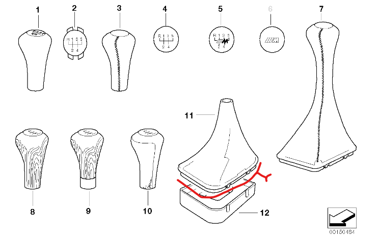 BMW E36 3-Series Manual Transmission Shift Boot Frame - LHD