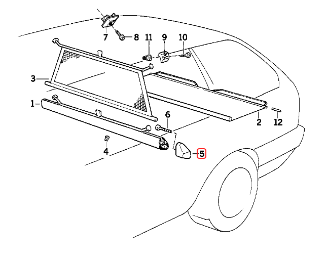 BMW E30 3-Series Touring Dog Net Brackets