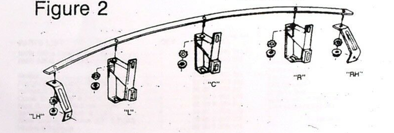 BMW E30 3-Series Cow Catcher Front Bumper Mounting Bracket - Left