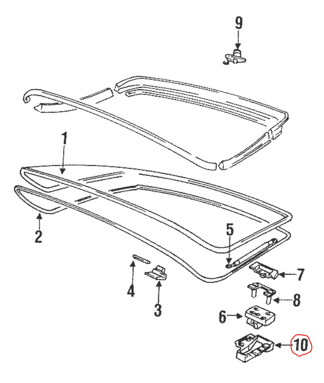 Porsche 944 & 924 Rear Hatch Drain Pan