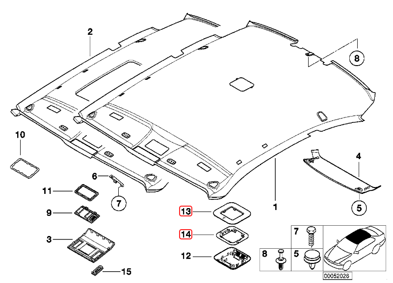 BMW E46 E39 Z3 R50 R53 Alarm Module Bracket - Top & Bottom Kit