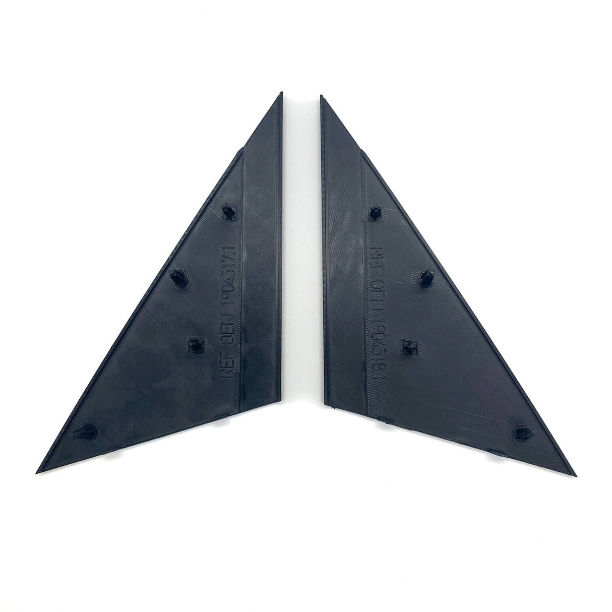 BMW E30 3-Series Mirror Trim Tweeter Blank - Left & Right Set