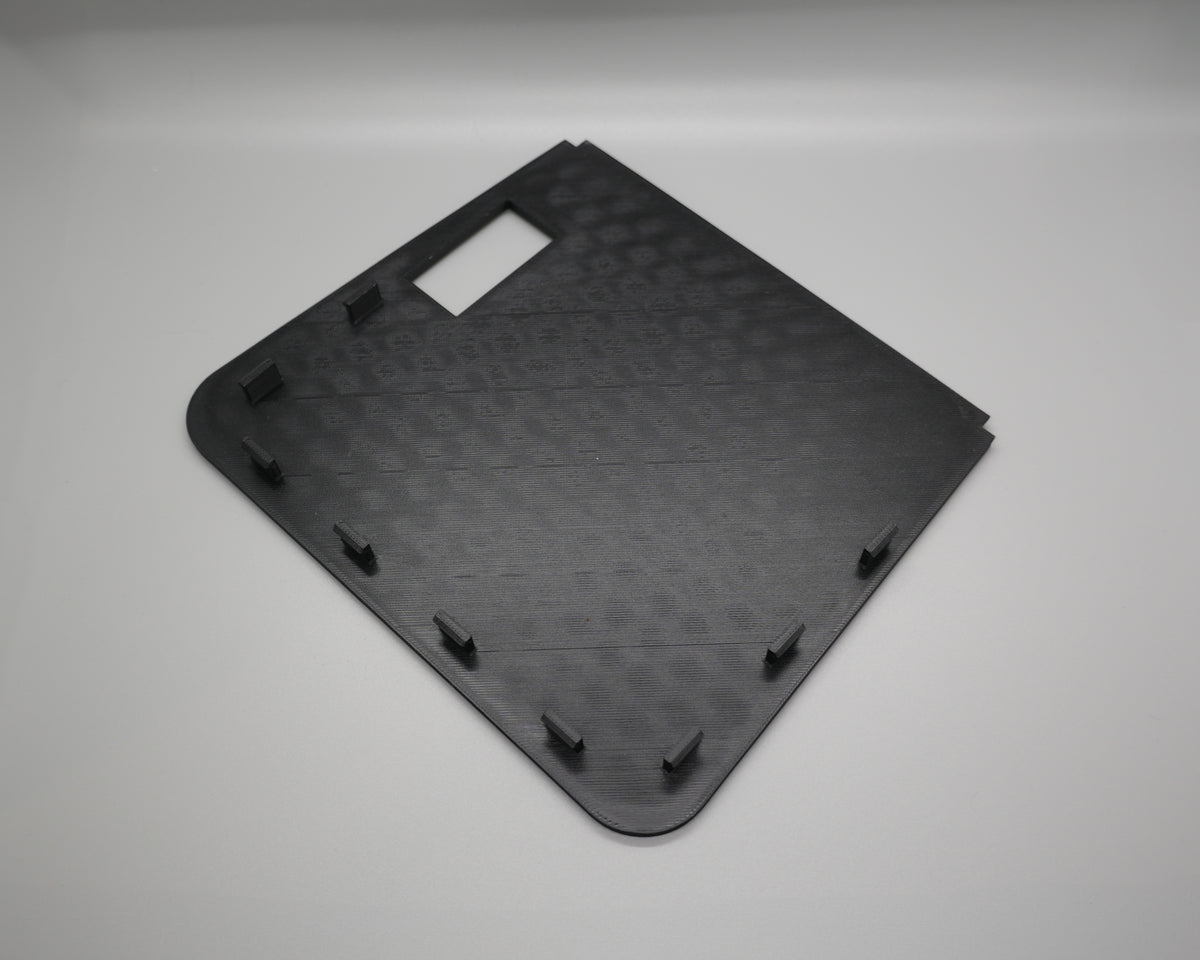 E36 Coupe sunroof motor cover, underside clips