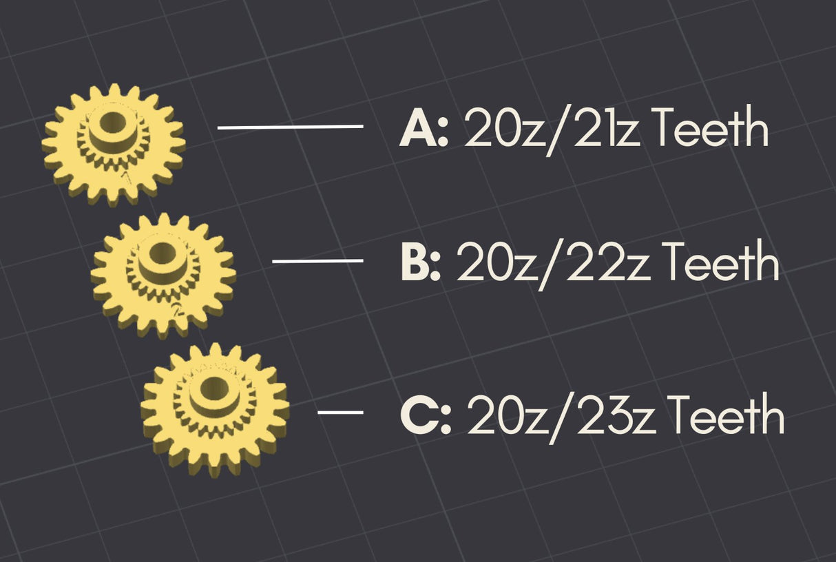 Porsche 944 928 911 Odometer Gear Repair Kit - MPH