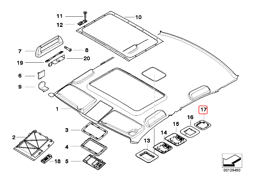 BMW E46 E39 E38 Z3 R50 R53 Alarm Module Bracket - Bottom