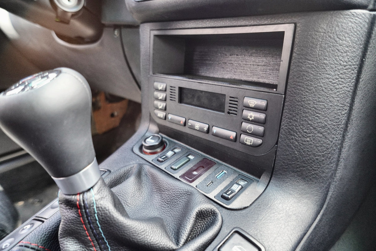 BMW E36 3-Series HVAC CCU Relocation Switch Panel | Double DIN Adapter