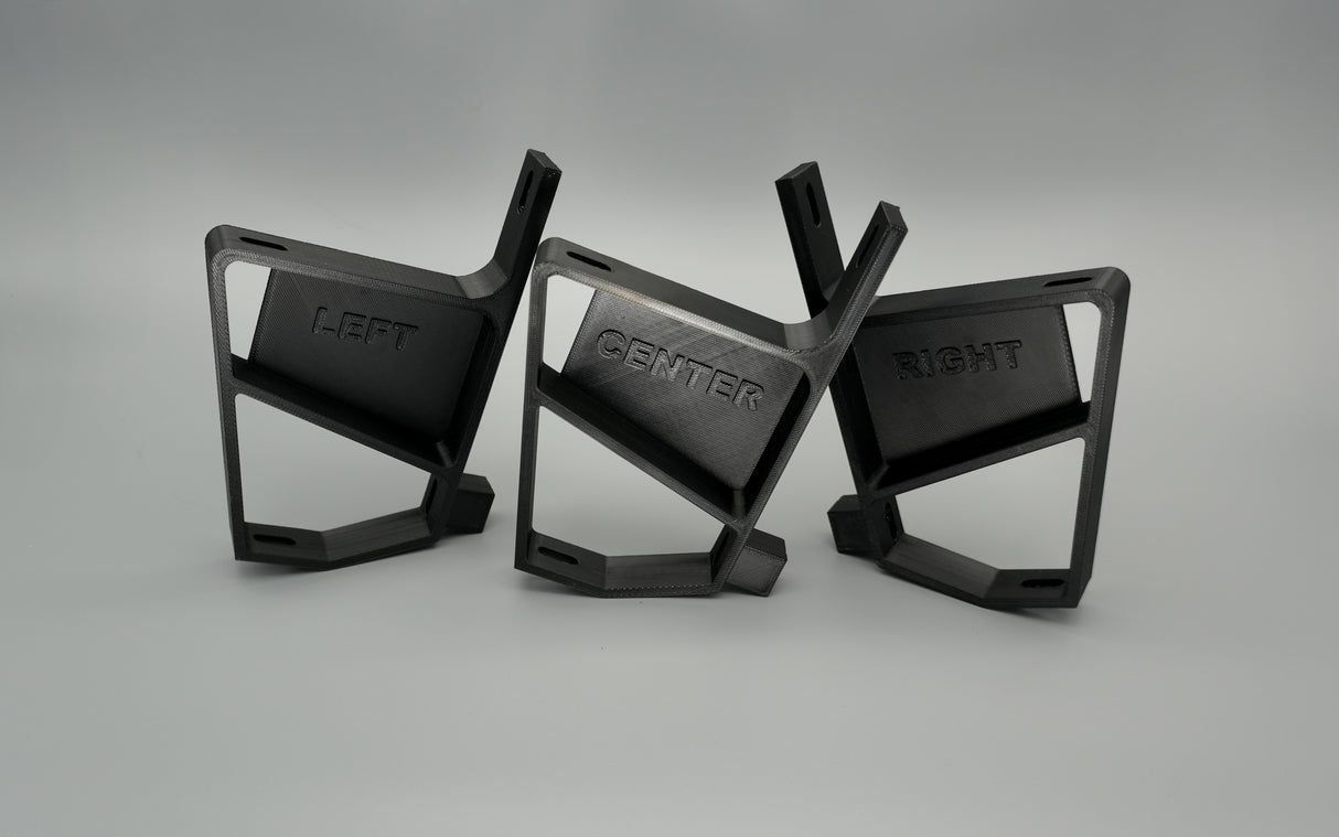 BMW E30 3-Series Cow Catcher Front Bumper Mounting Bracket - Set (L,R,C)