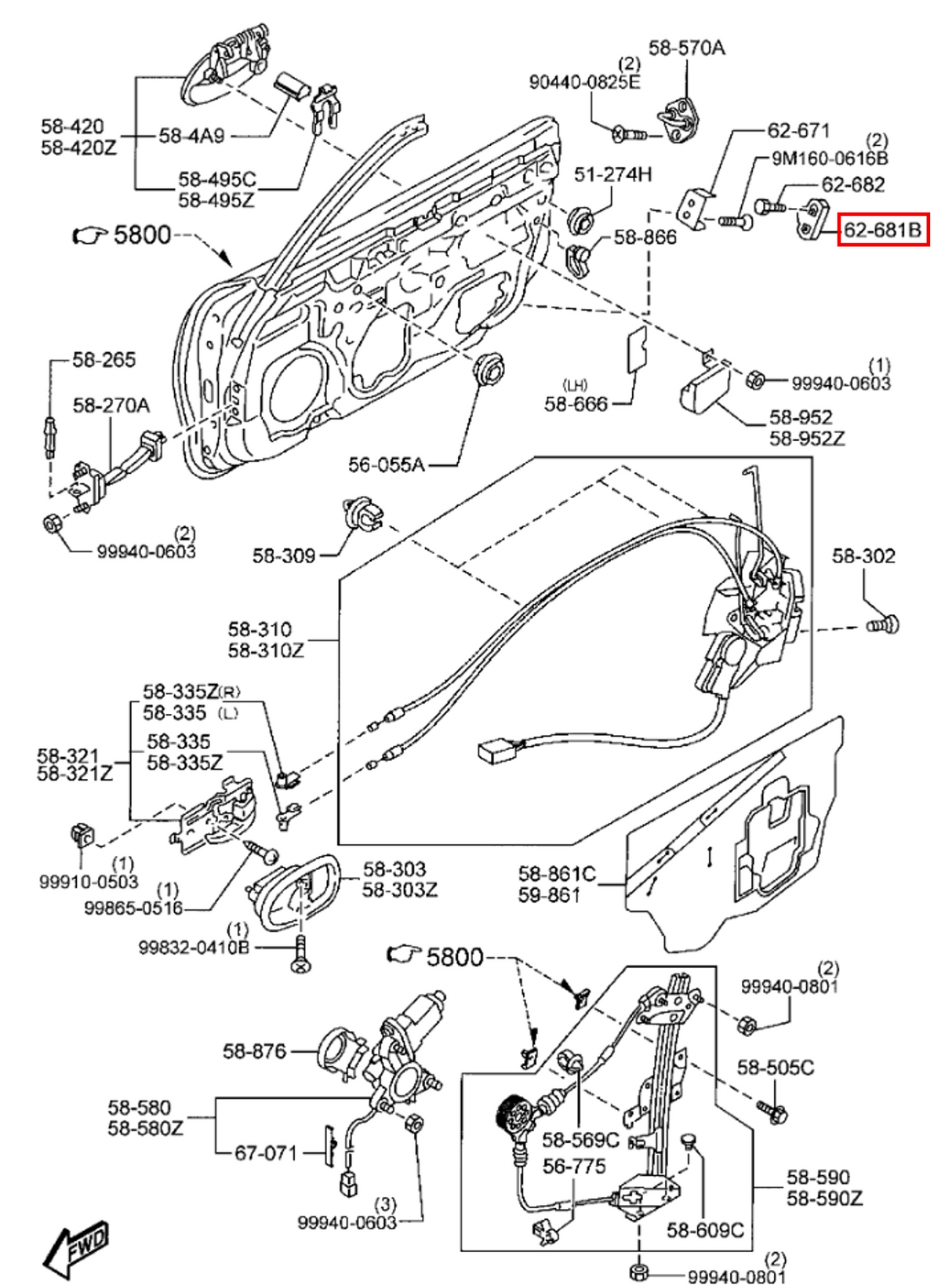 Mazda Miata NA & NB Door Bushings - Set of 2
