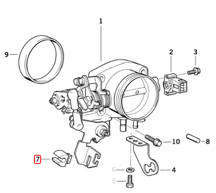 Throttle Cable Bowden Clip for Multiple BMW Chassis - Set of 2