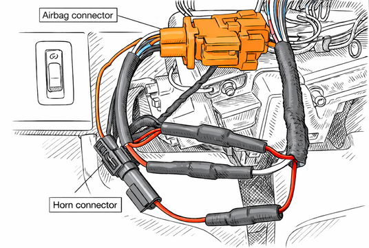 E36 Steering Wheel Guide - wiring