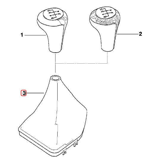 BMW E39 5-Series Manual Transmission Shift Boot Frame - LHD