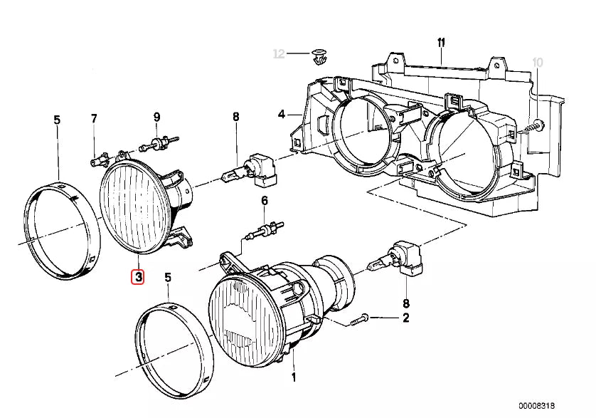 BMW E30 Headlight Intake