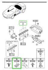 Mazda Miata NA Door Sill Grommets - Set of 8
