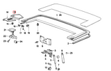 BMW E30 Convertible Tonneau Cover Caps - Left & Right Set