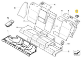 BMW E46 E53 Rear Bolster Clip - Set of 5