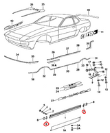 Porsche 924 Side Skirt End Caps - Set of 2