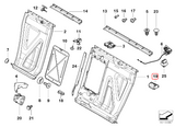 BMW E46 E53 Rear Bolster Clip - Set of 5