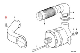 BMW E34 5-Series Alternator Cooling Duct Clip