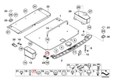 BMW E46 & E39 Touring Lower Retaining Strap Mount - Set of 4