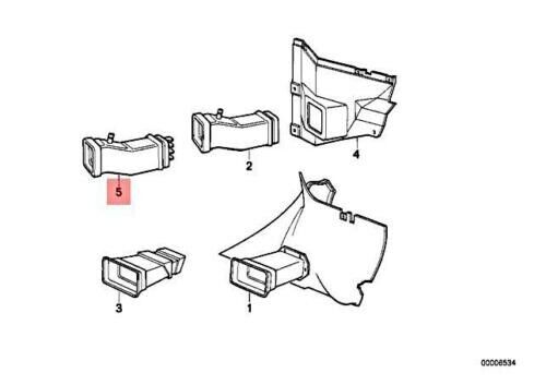 BMW E30 3-Series Late Model Brake Duct - Left