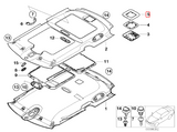 BMW E46 E39 Z3 R50 R53 Alarm Module Bracket - Top