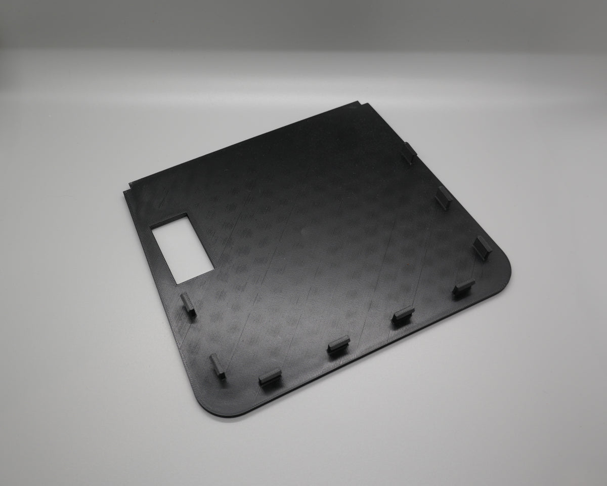 E36 Coupe sunroof motor cover, underside angle