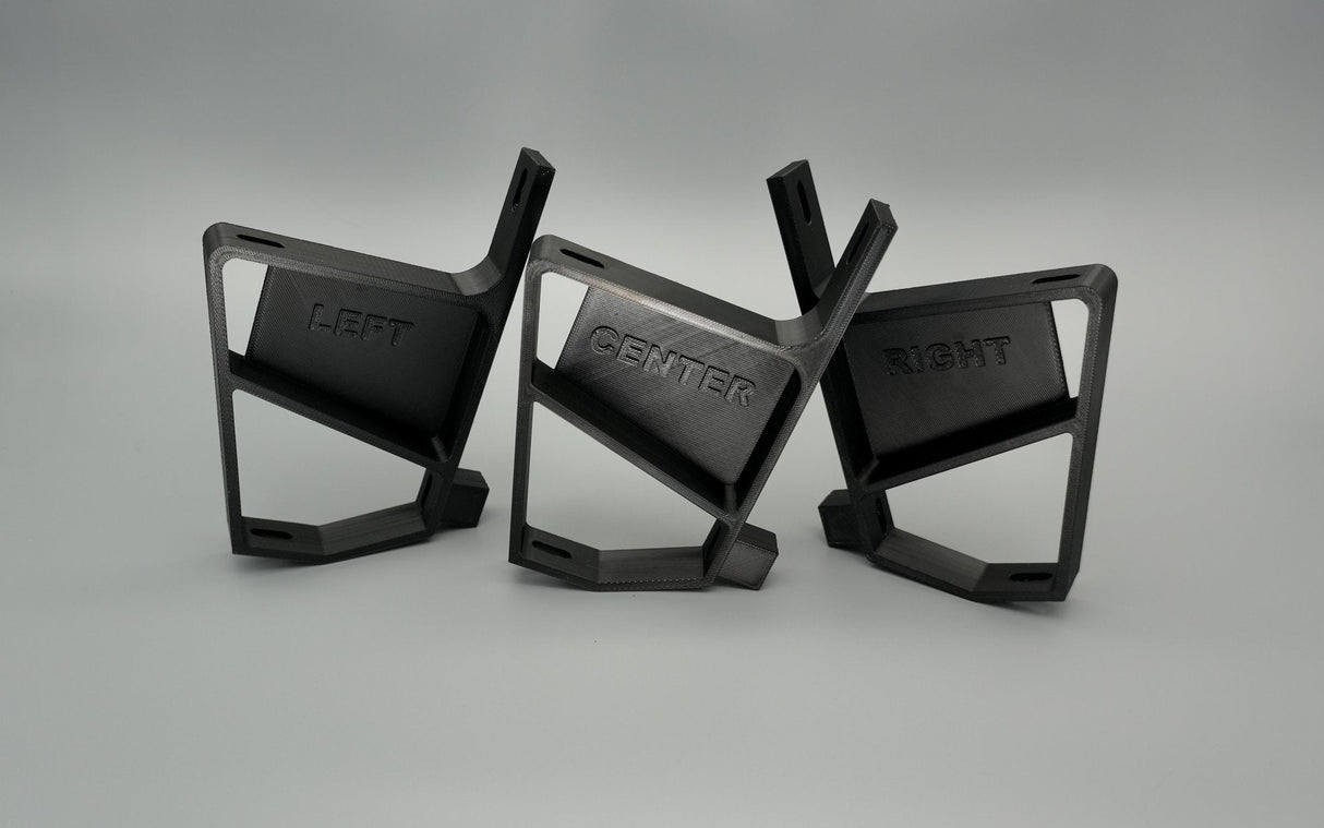 BMW E30 3-Series Cow Catcher Front Bumper Mounting Bracket - Set (L,R,C)