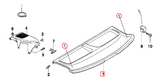 BMW E36 3-Series Compact Parcel Shelf Kit - Complete