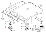 BMW E46 3-Series Sunroof Motor Cover - Coupe - 3 Button