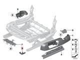 BMW Front Exterior Seat Rail Cover - Left & Right Set