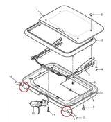 Land Rover Discovery 2 Replacement Sunroof Drains - Set of 2