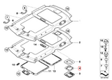 BMW E46 E39 E38 Z3 R50 R53 Alarm Module Bracket - Bottom