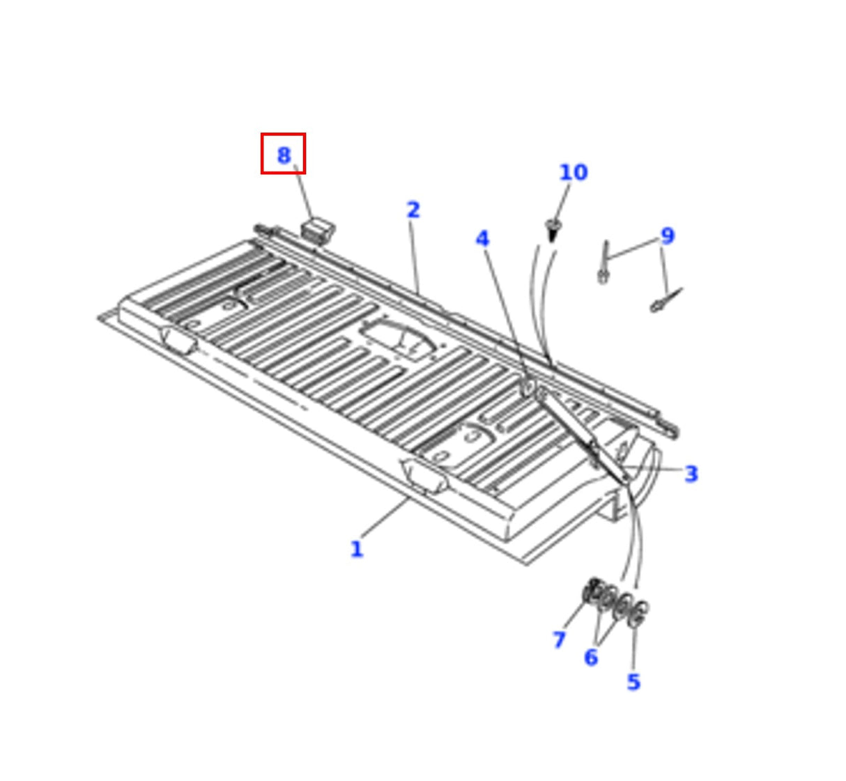 Range Rover Classic Tailgate Tab-Locks - Small