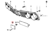 BMW E28 5-Series Euro Bumper Fog Light Covers - Left & Right Set