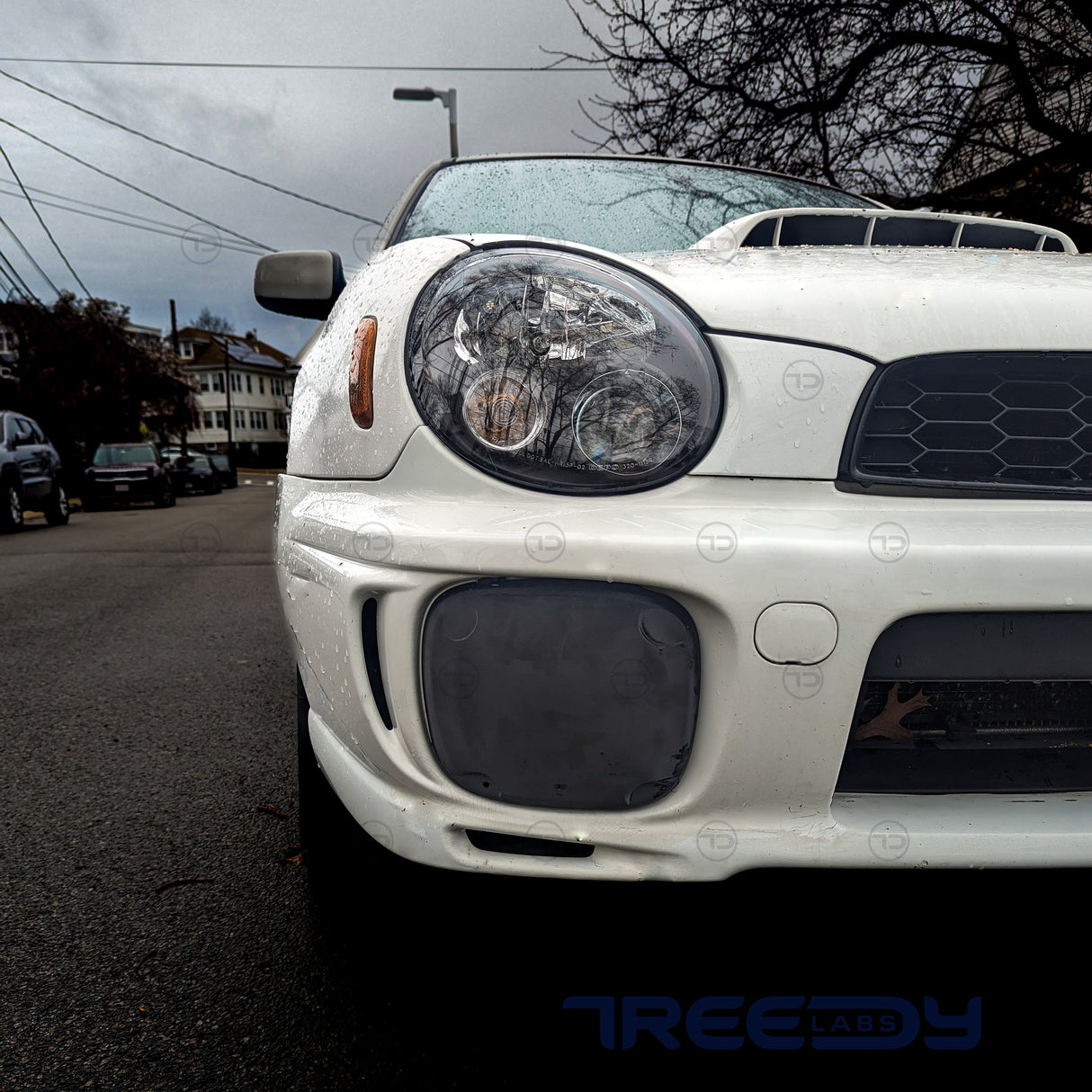 Fog Light Covers – 2002–2003 Subaru Impreza WRX Bugeye - Unpainted