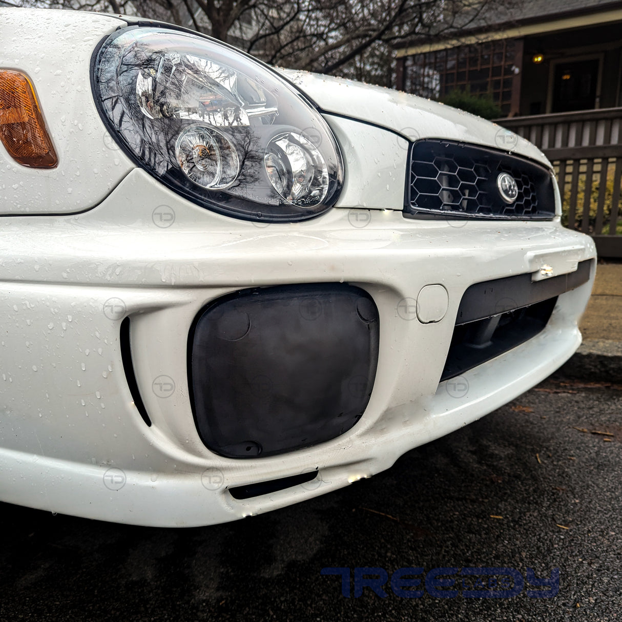 Fog Light Covers – 2002–2003 Subaru Impreza WRX Bugeye - Unpainted