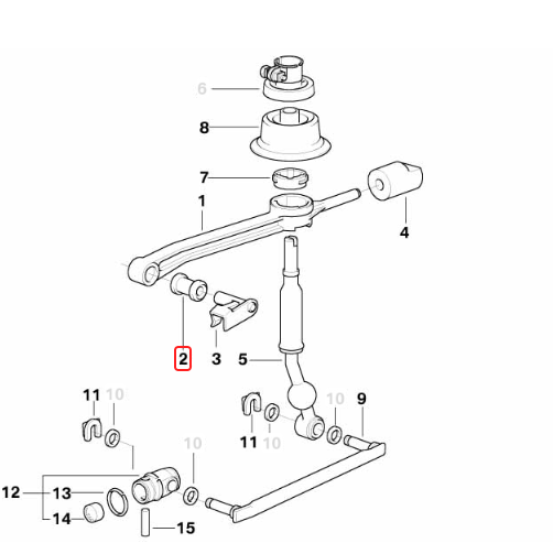 BMW Shift Front Lever Bushing – Solid TPU for Mixed Street & Track