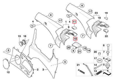 BMW E46 convertible top cover full kit