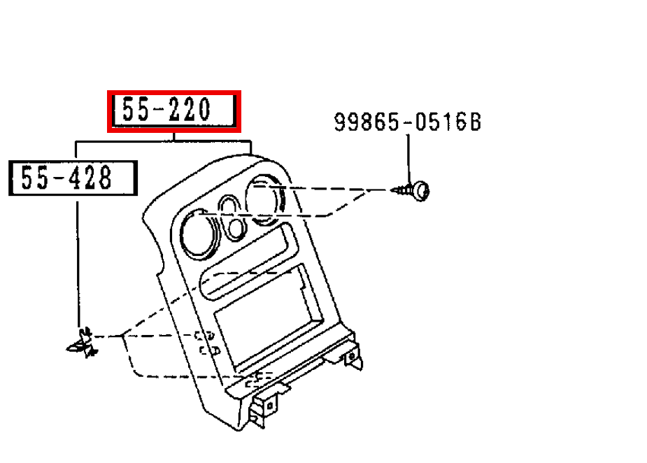 Mazda Miata NA Single DIN Stereo Frame & Pocket - Small
