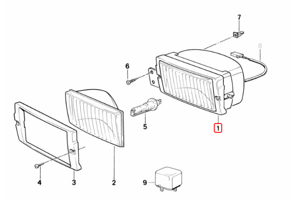 BMW E28 & E30 Fog Light Bracket - Set of 4